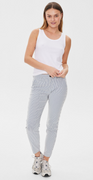 Rex bukser med striber navy m. offwhite