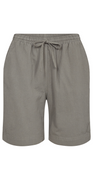 Sally shorts med elastik og lommer khaki