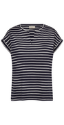 T-shirt med striber navy blazer w. tofu