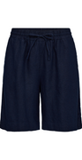 Lava hør shorts navy