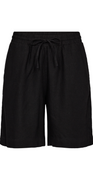 Lava hør shorts sort