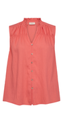 Ally bluse med knapper peach