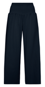 Sally 7/8 buks med bred elastik i taljen navy Likelondon