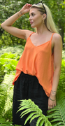 Gabi top med vidde orange LikeLondon