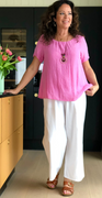 Diana bluse med halskæde pink LikeLondon