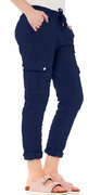 Rie cargobukser navy LikeLondon