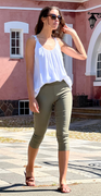 Shantal capri buks dusty olive
