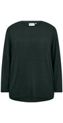 Klassisk bluse mørkegrøn