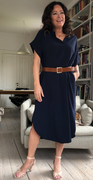 Bjørk kjole med lommer navy LikeLondon