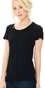 Anna t-shirt med rund hals sort