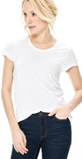 Anna t-shirt med rund hals hvid