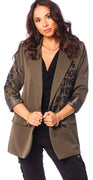 Blazer med tekst army Likelondon