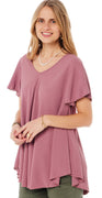 Alma bluse med vidde gammel rosa Likelondon