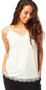 Top med blonde offwhite