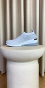 Slip-in sneakers med sten sølv Likelondon