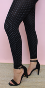 Leggings med prikker sort Likelondon