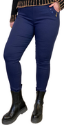 Buks med elastikkant twill navy Likelondon