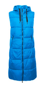 Lang vest med lommer french blue