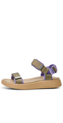 Sandal med velcro orchid/dark olive