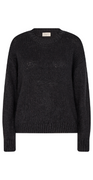 Strik pullover sort