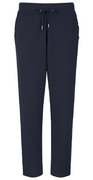 Emily 7/8 Buks med flæsedetalje ved lommerne navy