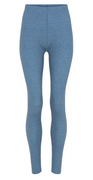 Blå leopard leggings