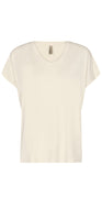 Sophia basisbluse med v-hals creme