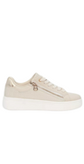 Sneakers i beige med guld detaljer