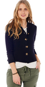 Alice cardigan med knapper navy LikeLondon