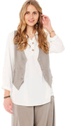 Grace fitted vest fango LikeLondon