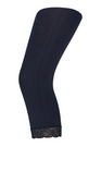 Capri leggings med blonde 60 denier navy