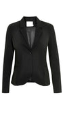 Sort jillian luxus blazer med foer