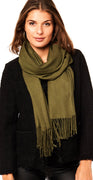KHAKI CASHMERE TØRKLÆDE