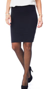 Sort penny stretch nederdel